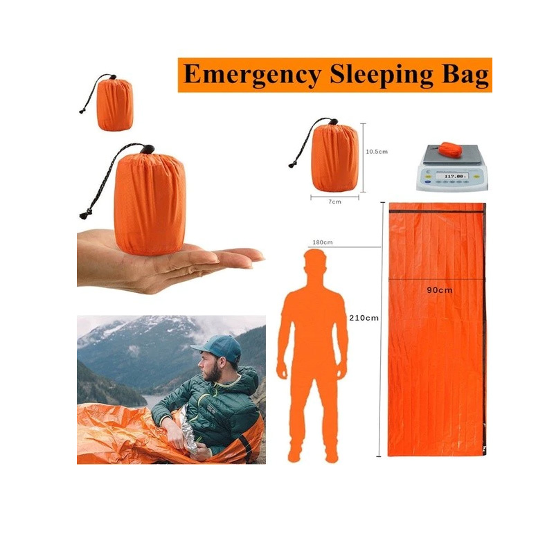 emergencia carpa 2tlg saco survival saco de dormir outdoor Tube carpa impermeable de 